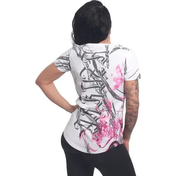 Dámské tričko Dámské triko Yakuza Dark Skull 24133 white velikost: XXL
