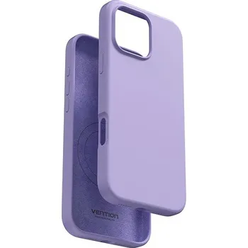 Pouzdro na mobilní telefon Vention Liquid Silicone Case for iPhone 16 Pro Max with MagSafe Lilac