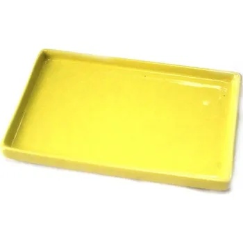 Květináč Podmiska na bonsaje žlutá