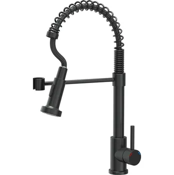 Vodovodní baterie Quadron Salma New kuchyňská baterie stojící černá 52137BLM