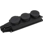 Vícenásobná zásuvka na kabel IP44 gumová, 3 x 230V/16A