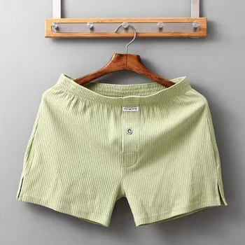 Pánské kraťasy Prodyšné pánské kraťasy z bavlny Barva: Světle zelená, Velikost: 3XL