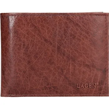 Peněženka Pánská peněženka LAGEN kožená V-3 hnědá BRN