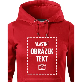 Dámské šaty Dámské mikino šaty, Barva Červená, Velikost 2XL, Canvas Mikino šaty (Snap419) Bezvatriko.cz