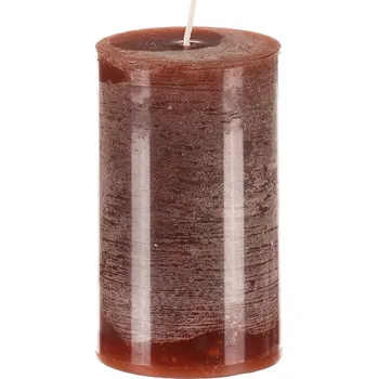Svíčka Autronic Svíčka sloupcovitá nižší - parafínový vosk, bez vůně, barva karamelová. - SVD1000 CAR