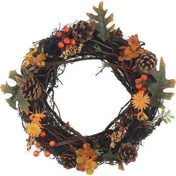 Vánoční dekorace Podzimní věnec P2206