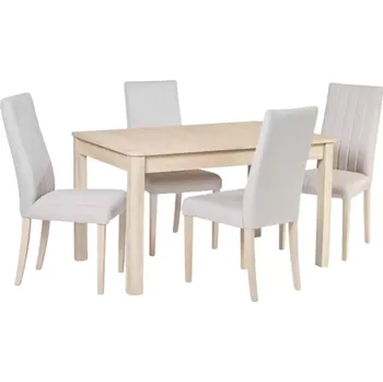 Jídelní set Židle Stůl Hugo + židle Diego 3 Tm. hnědá Doprava ZDARMA.