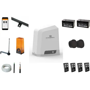 Pohon brány Boxer500 EXTRA sada - Wi-Fi IoT pohon posuvné brány do 500 kg