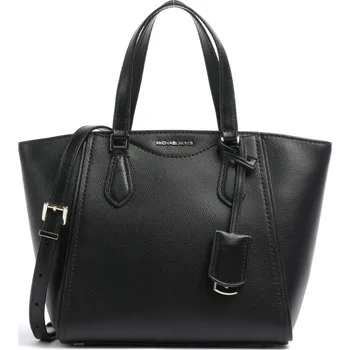 Módní doplněk Černá kožená kabelka Michael Kors Taryn