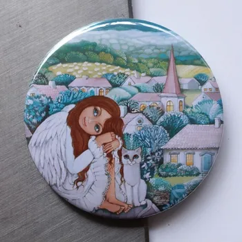 Dekorativní magnet Zuzana Honsová Tam kde andělé dávají dobrou noc magnet 56 mm