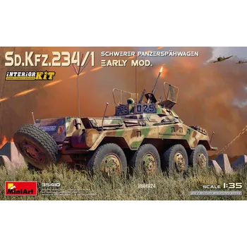 Plastikový model 1:35 Sd.Kfz.234/1 Schwerer Panzerspwgn. with Interior Kit