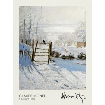 Plakát Plakát, Obraz - The Magpie (1868), Claude Monet