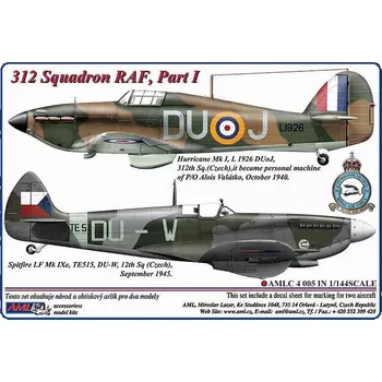 Plastikový model AML 1/144 Decals 312 th Squadron RAF, Part I