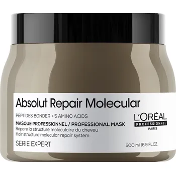 Vlasová regenerace L'Oréal Professionnel Absolut Repair Molecular maska na poškozené vlasy 500 ml