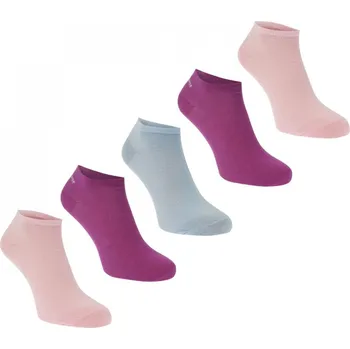 Dámské ponožky Slazenger Trainer Socks 5 Pack Ladies Bright Asst Ladies 4-8