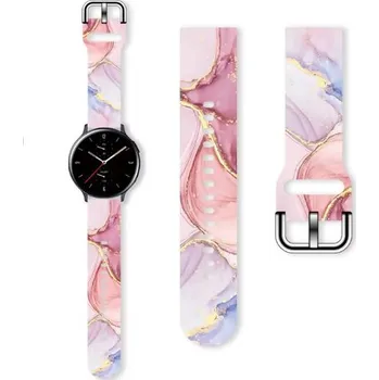 Příslušenství k chytrým hodinkám eses Silikonový mramorový řemínek - Růžový, 20 mm