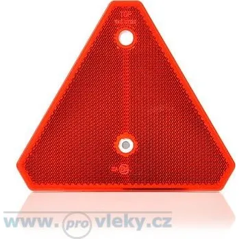 Samolepicí dekorace na vozidlo WAS Odrazka červená UT125 trojúhelník