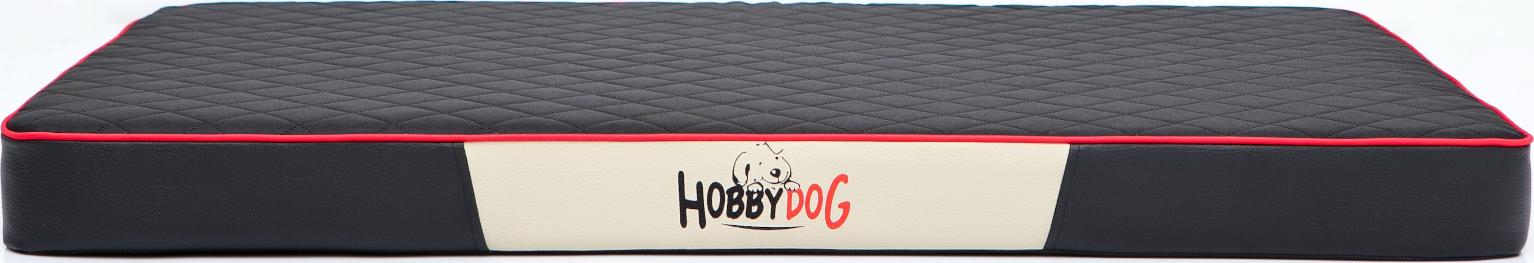 Hobbydog Matrace pro psy Premium, černá/černá eko kůže Velikost: XL - 120 x 80 x 8cm
