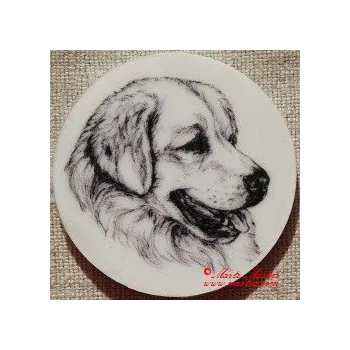 Slovenský čuvač magnet nebo placka - Magnet