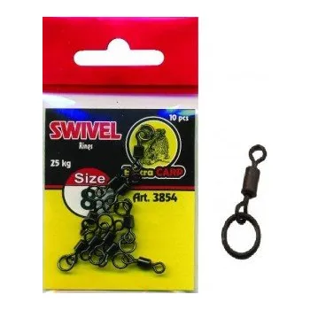 Extra Carp obratlík s kroužkem 10ks vel. 8