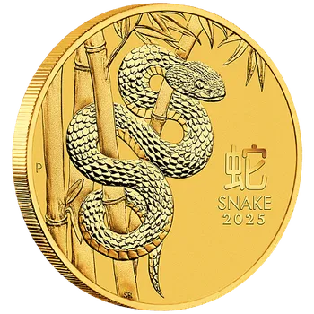 Lunární série III. - zlatá mince Year of the Snake (Rok hada) 1/2 Oz 2025
