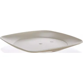Talíř Talíř plastový hranatý BANQUET Culinaria 23x23 cm šedý