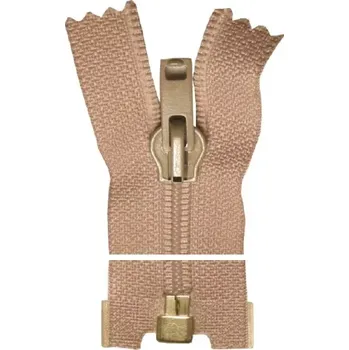 Zip Spirálový zip, dělitelný - 65cm - starorůžový - Koh-i-noor - BALENÍ 10 ks