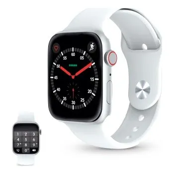 Chytré hodinky Ksix Urban 4 chytré hodinky , 2,15" IPS zakřivený displej, IP68 Bílá