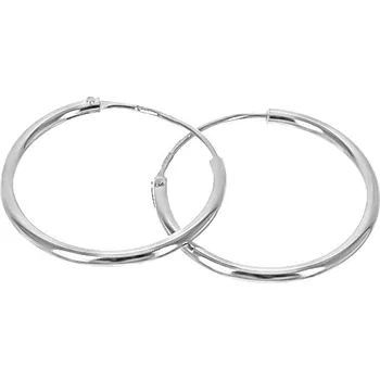 Náušnice Argento 65554 Stříbrné náušnice kruhy - 20 mm průměr