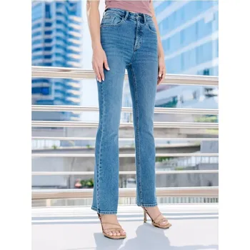 Dámské džíny Sinsay - Rozšířené džíny - modrá - 496BB-55J - 496BB-55J-32-1