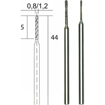 Sada nářadí Proxxon 28255 - Diamantové vrtáky (0,8 a 1,2 mm) - 2ks