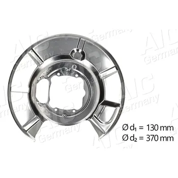 Brzdový kotouč Ochranný plech proti rozstřikování, brzdový kotouč A.I.C. 55504