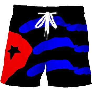 Pánské kraťasy s 3D potiskem vlajek Velikost: 4XL, Barva (Varianta): ZXA26499