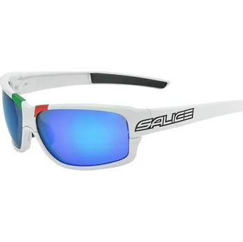 cyklistické brýle brýle SALICE 017ITA white/RW blue/clear+orange