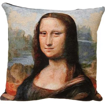 Povlak na dekorativní polštářek Gobelínový povlak na polštář Mona Lisa, Leonardo da Vinci 45x45 cm