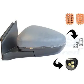 Auto zrcátko Vnější zpětné zrcátko VAN WEZEL 4084827
