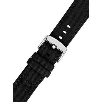 Řemínek na hodinky Textilní řemínek Morellato Viareggio 5969E13.019 M, černý, recyklovaný materiál