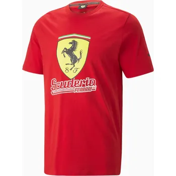 Pánské triko PUMA Ferrari Race Big Shield Rosso Cora M