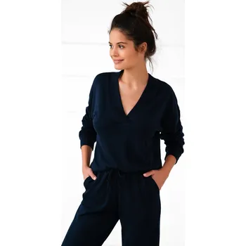 Dámské pyžamo Tmavě modré viskózové pyžamo Sensis Navy Blue Velikost: S/M