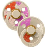 BIBS Dudlíky STUDIO Vanilla Mix velikost 2, přír. kaučuk 2ks