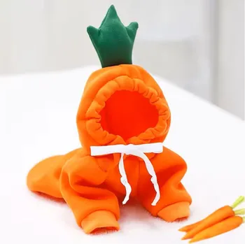 Obleček pro psa Roztomilý obleček pro pejska s kapucí (vel. XS-XXL) Barva: Oranžová, Velikost: S