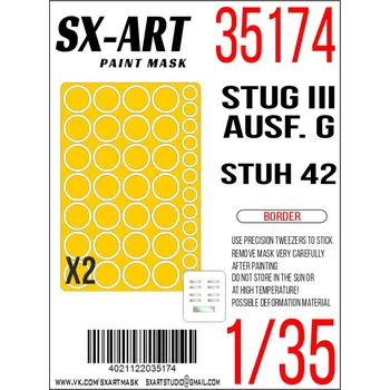 Plastikový model 1/35 Paint mask StuH 42 & StuG III Ausf.G (BORDER)