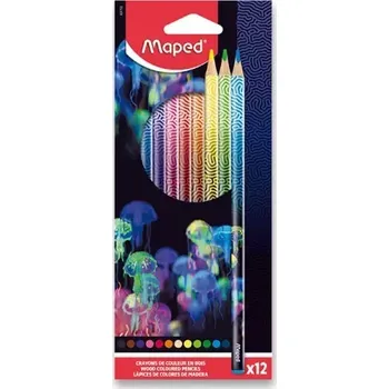 Výtvárné potřeby Barevné tužky Maped Deepsea Paradise – 12 barev