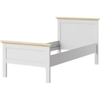 Postel Dřevěná postel Provence 801 90x200 Bílá/dub Doprava ZDARMA.