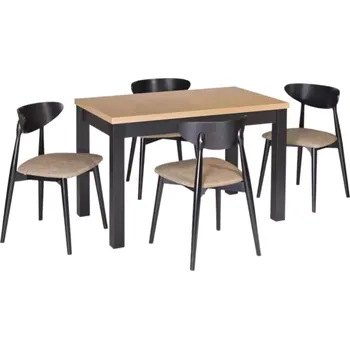 Jídelní set Jídelní sestava Stůl STL 62 + židle KT 65 Dub sonoma Doprava ZDARMA.