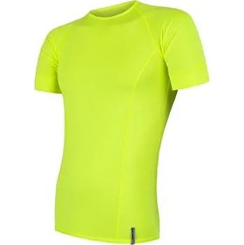 SENSOR COOLMAX TECH pánské triko kr.rukáv reflex žlutá Velikost: XL