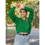BudesIN Zelený hřejivý svetr UNI