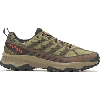 Pánská treková obuv Pánské outdoorové boty Merrell SPEED ECO WP 8.5 Khaki, Hnědá, Červená