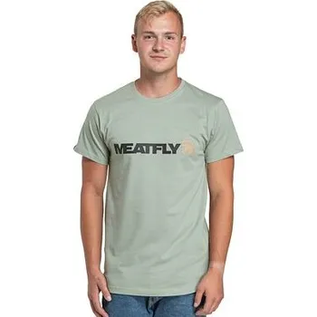 Pánské tričko Meatfly pánské tričko Logex Mossy Green | Zelená | Velikost S | 100% bavlna