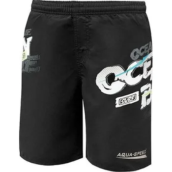 Chlapecké plavky Aqua-Speed David dětské plavecké šortky černá velikost oblečení 11-12